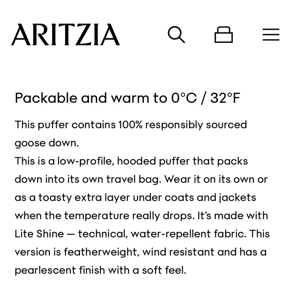 TNA Sage Green Puffer Jacket New Little Puff Packable Aritzia Medium - Picture 10 of 10